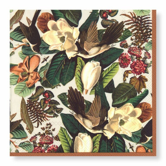 Manor Road Magnolia Blooms Cocktail Napkins