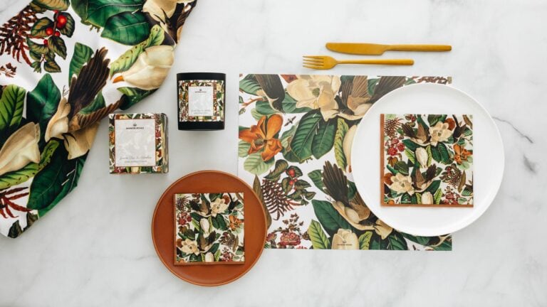 Manor Road Magnolia Blooms Luncheon Napkins