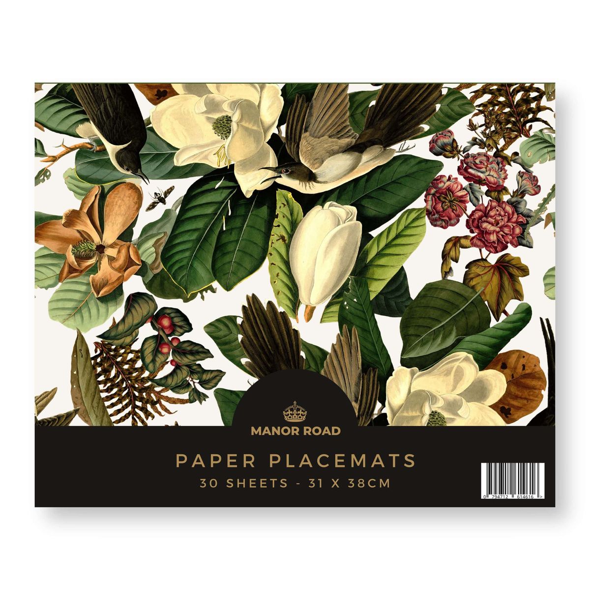 Manor Road Magnolia Blooms Paper Placemat Pad