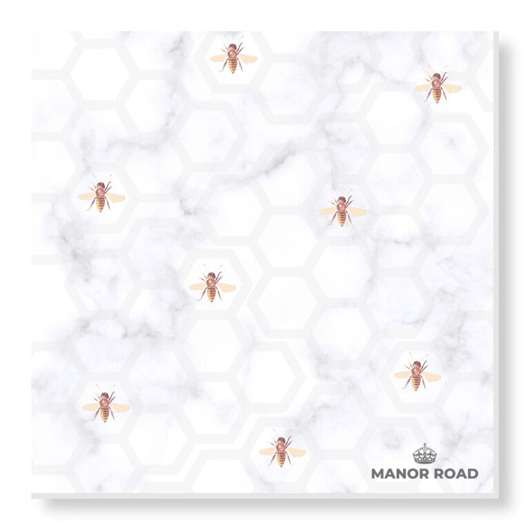Manor Road Marbled Bee Dinner Napkins
