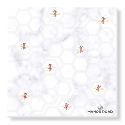 Manor Road Marbled Bee Luncheon Napkins