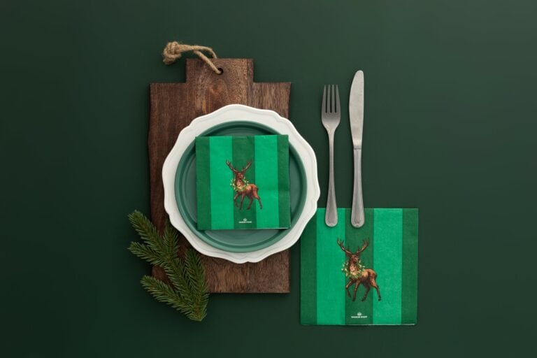 Manor Road Mr Stag Luncheon Napkins