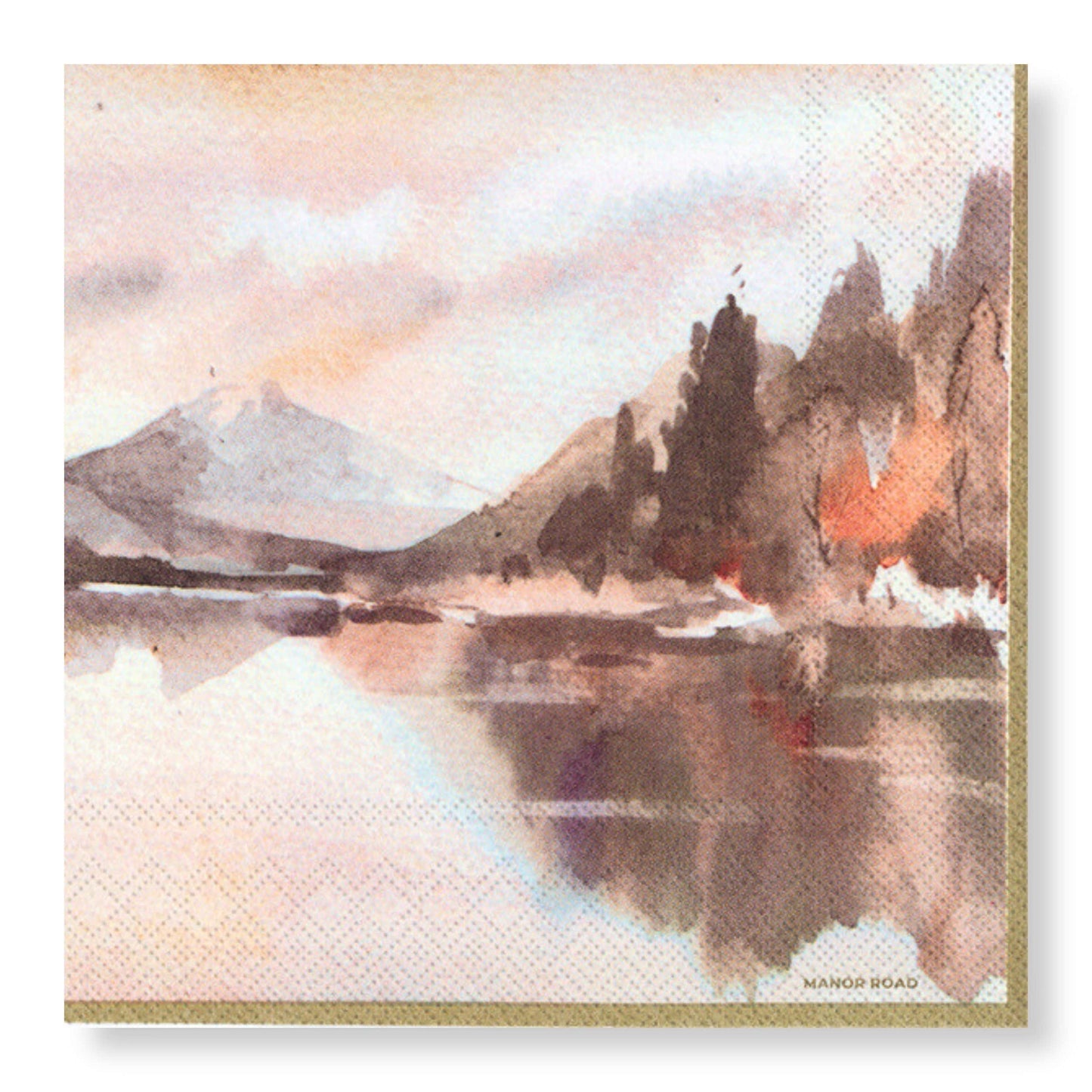Manor Road The Lake Cocktail Napkins