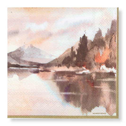 Manor Road The Lake Cocktail Napkins