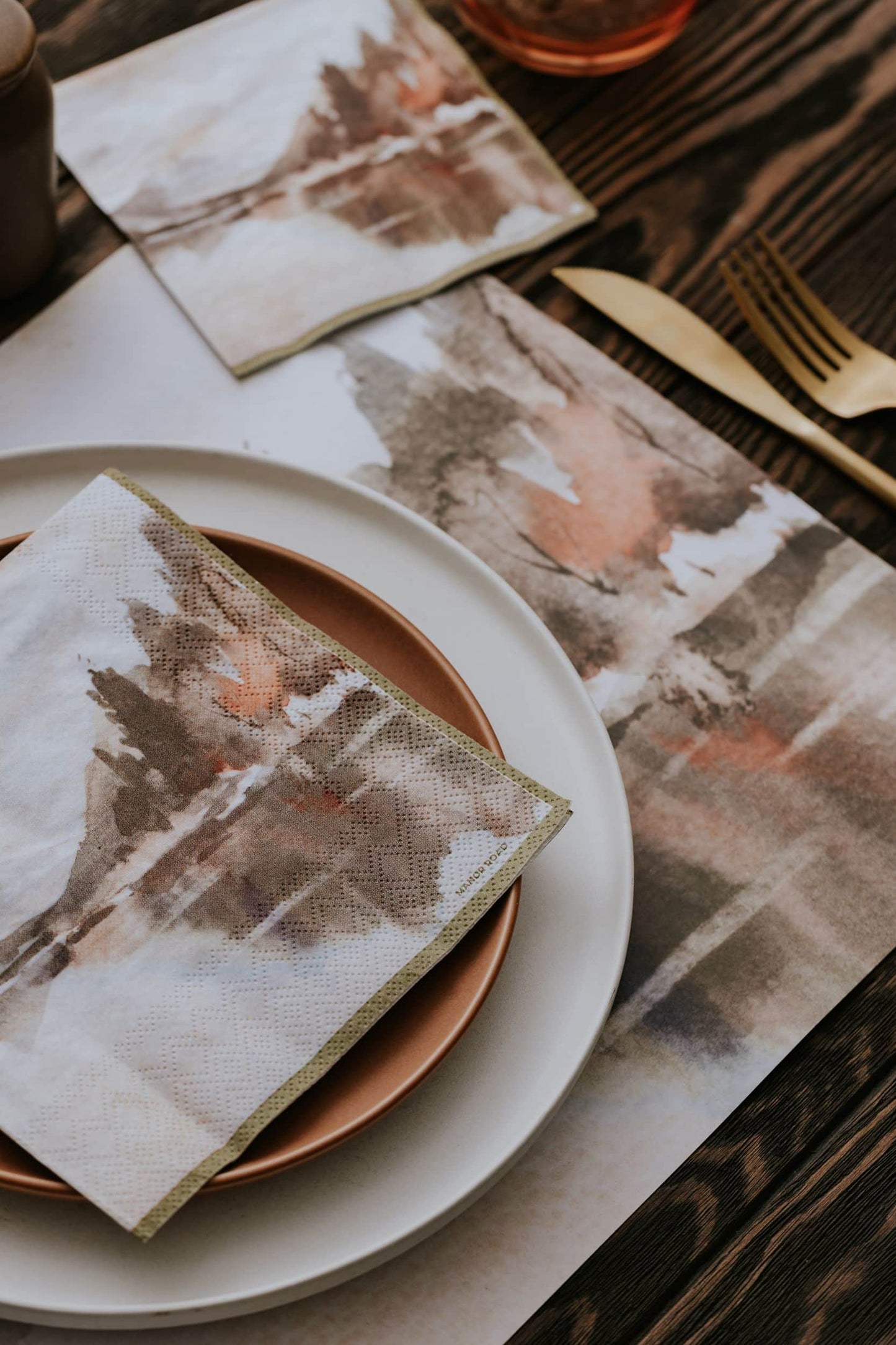 Manor Road The Lake Cocktail Napkins