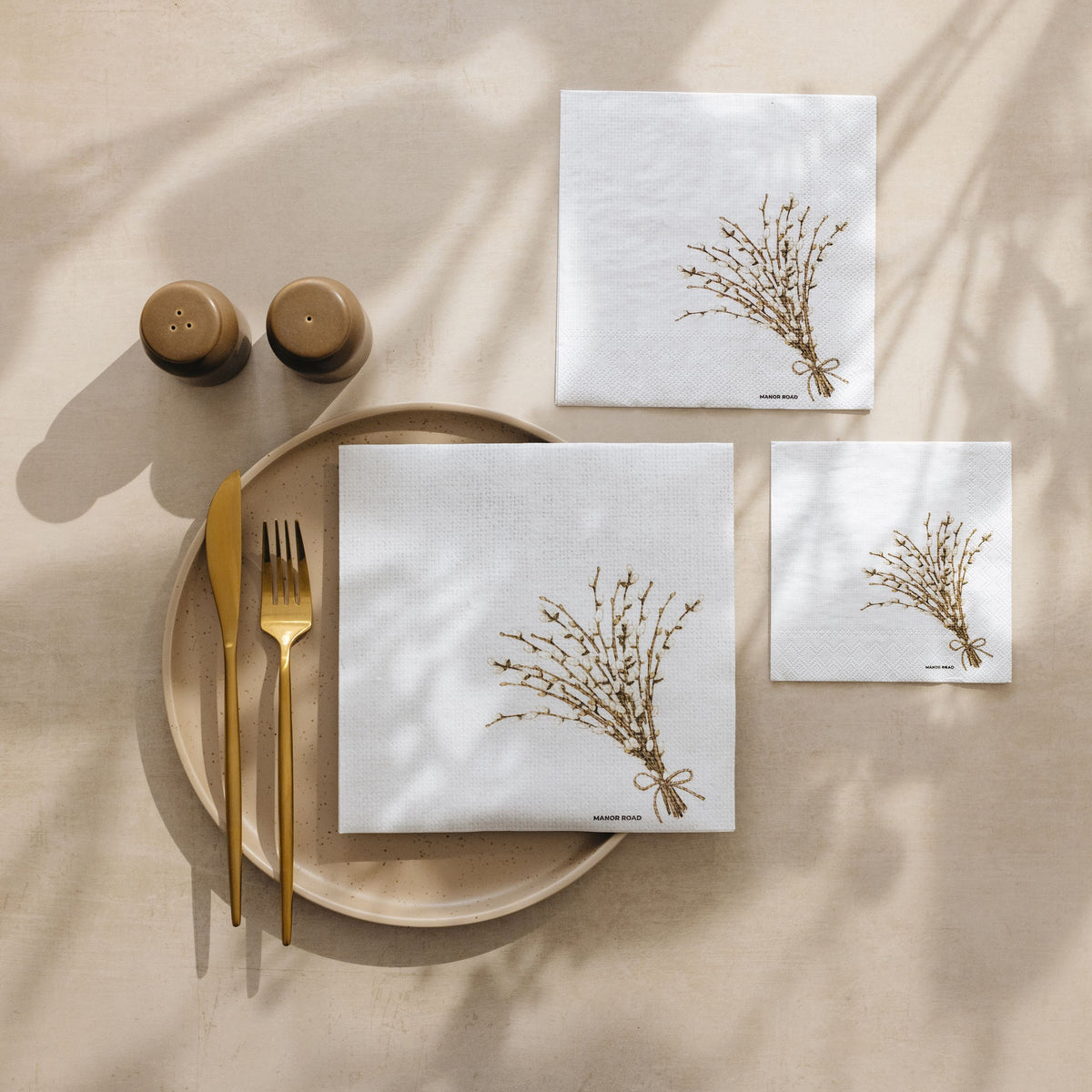 Manor Road Willow Cocktail Napkins