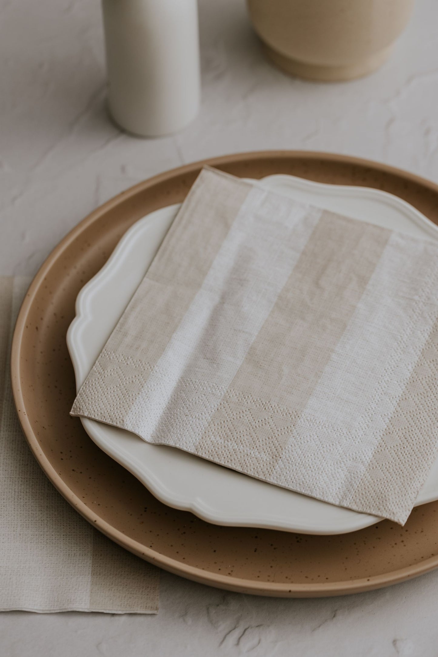Manor Road Naturals Stripe Cocktail Napkins