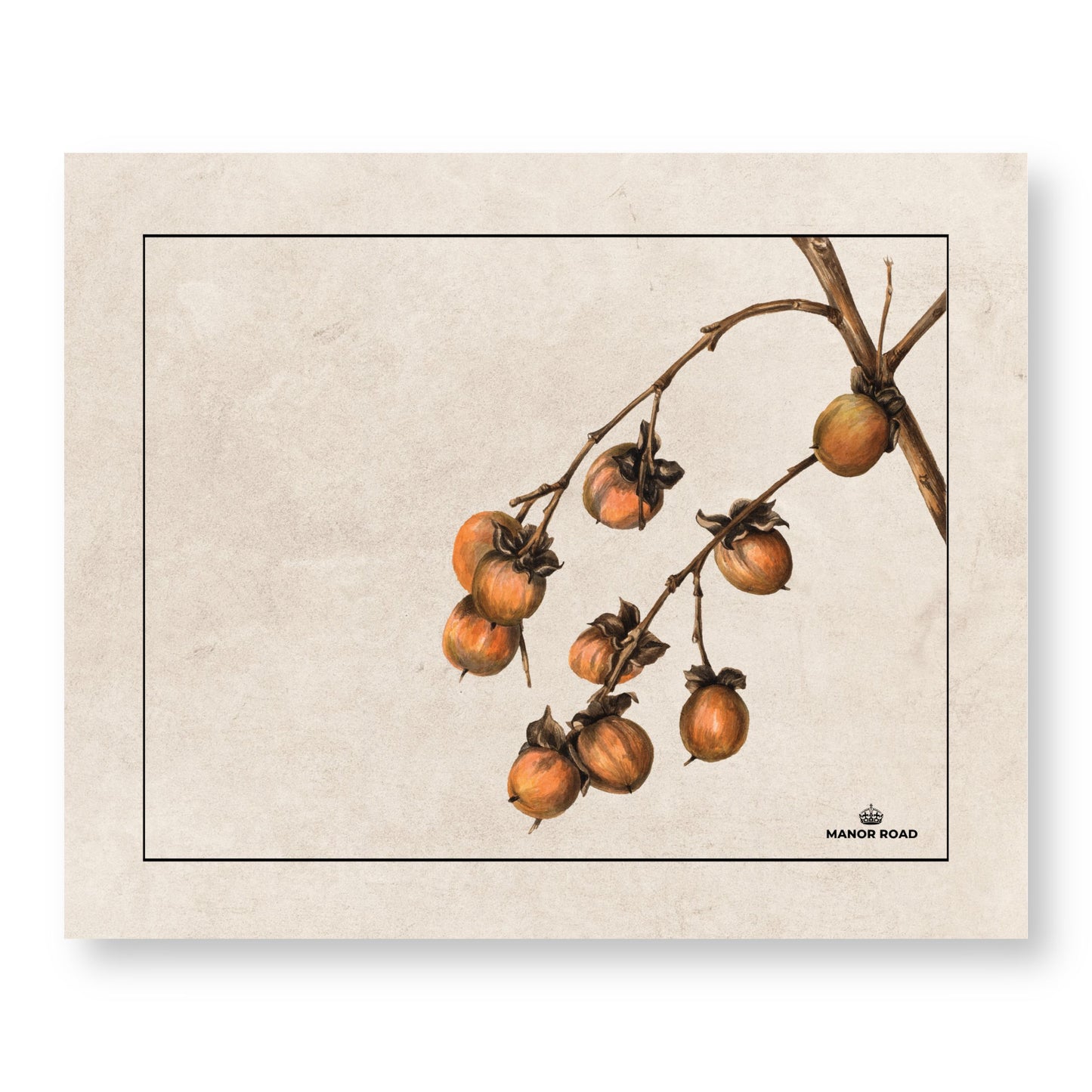 Manor Road Persimmon Paper Placemat Pad