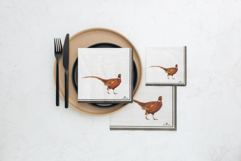 Manor Road Pheasant Dinner Napkins