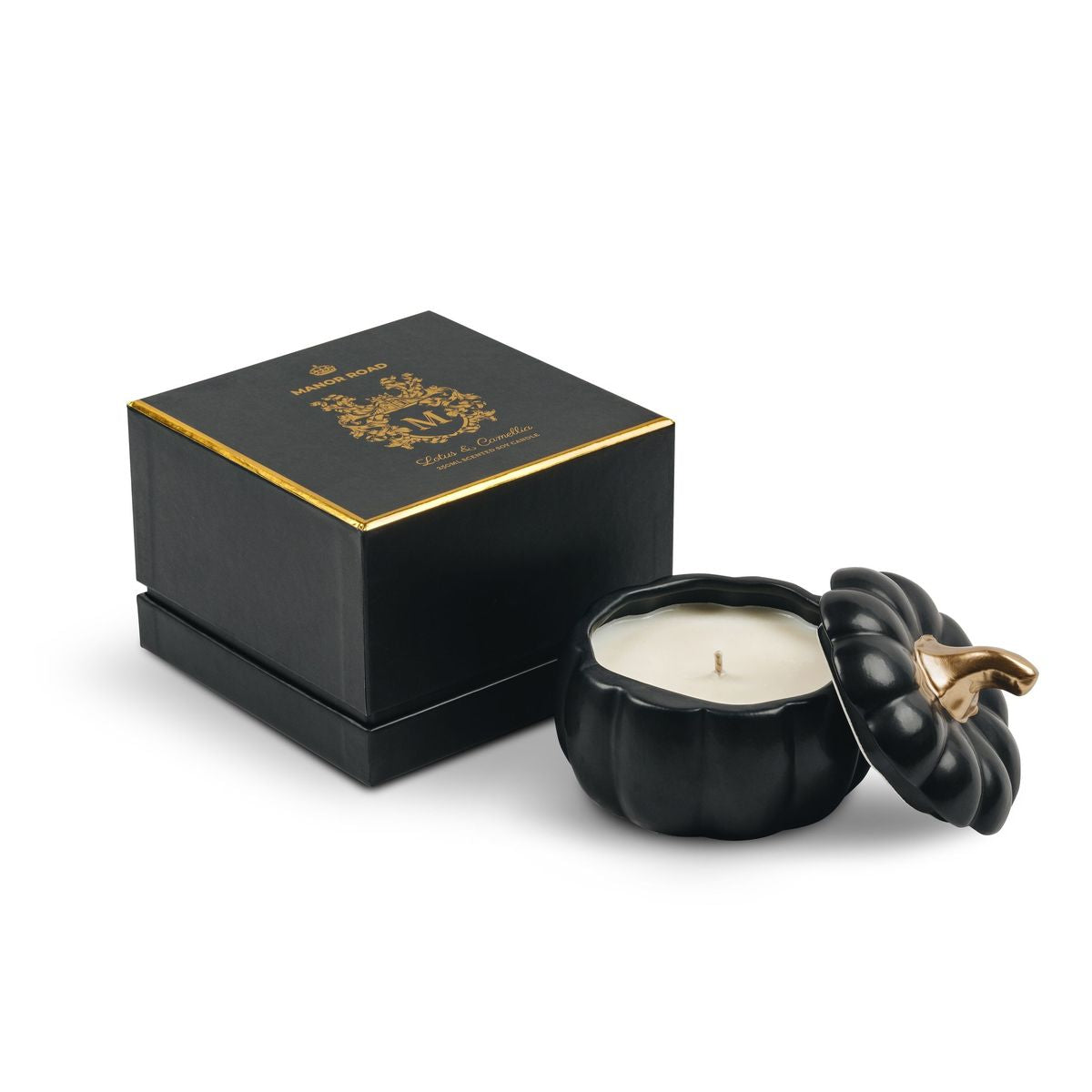 Manor Road Pompion Matte Black Candle
