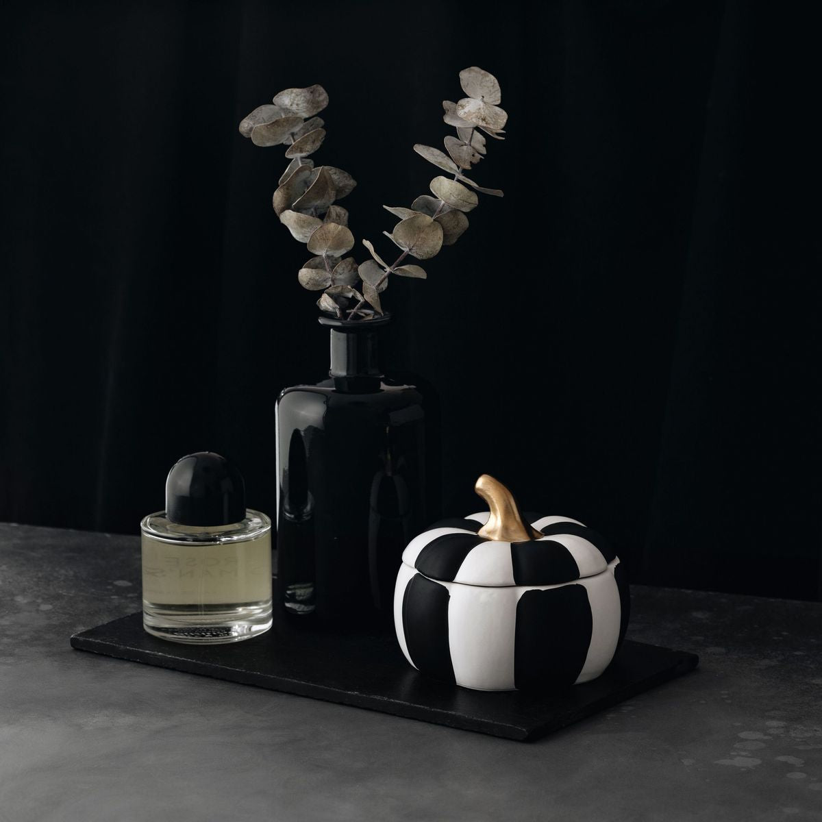 Manor Road Pompion Matte Stripe Candle