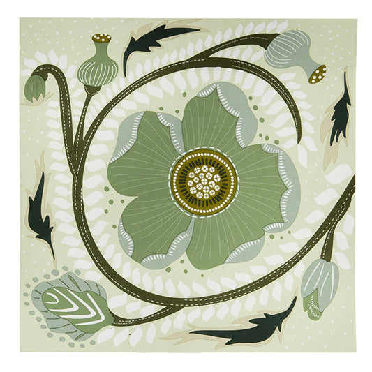 Bungalow Denmark Poppy Sage Dinner Napkins