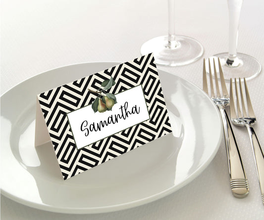 Manor Road Provincial Pear Placecards