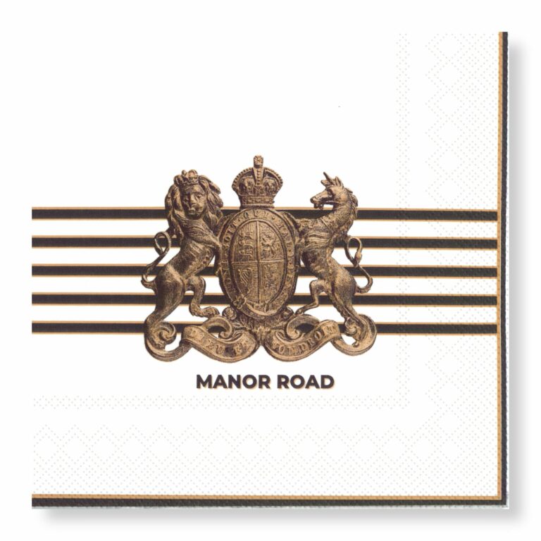 Manor Road Regal Stripes Luncheon Napkins