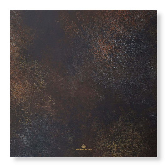 Manor Road Rust Metal Cheese Board Presentation Cards