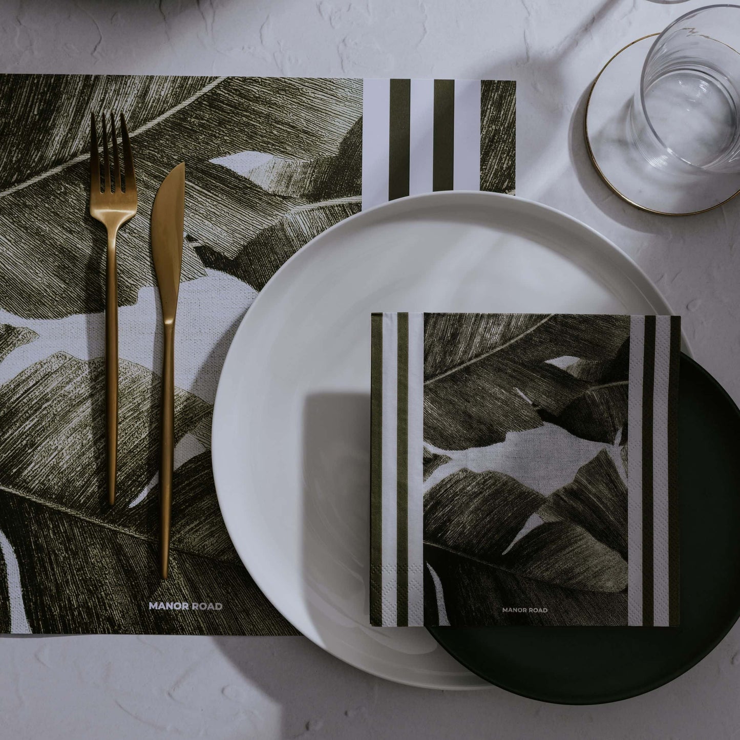 Manor Road Rustic Palm Cocktail Napkins