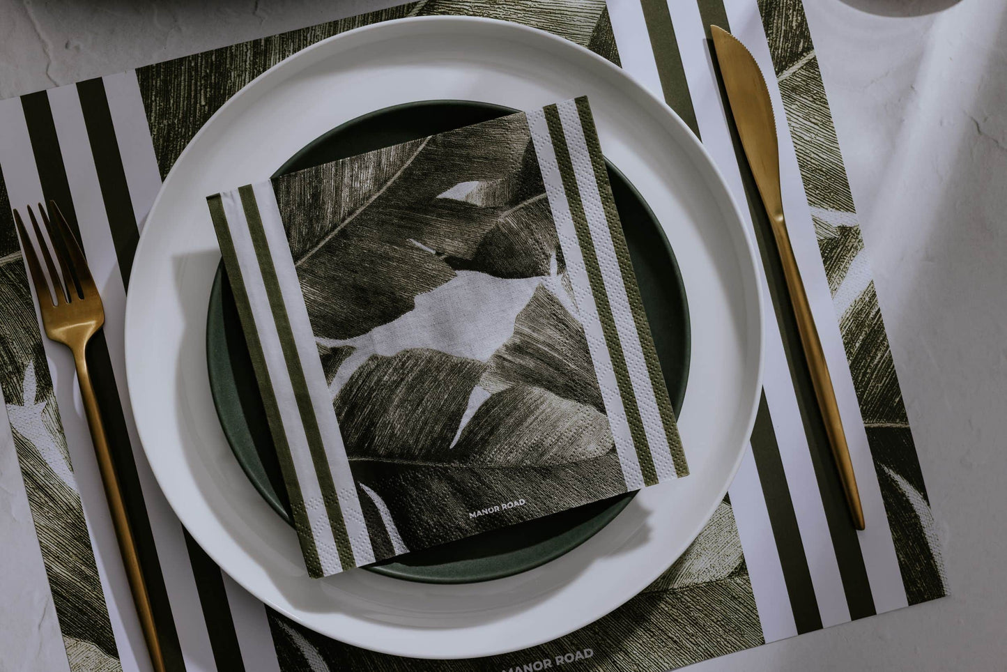 Manor Road Rustic Palm Cocktail Napkins