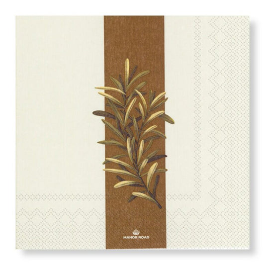 Manor Road Rustic Rosemary Dinner Napkins
