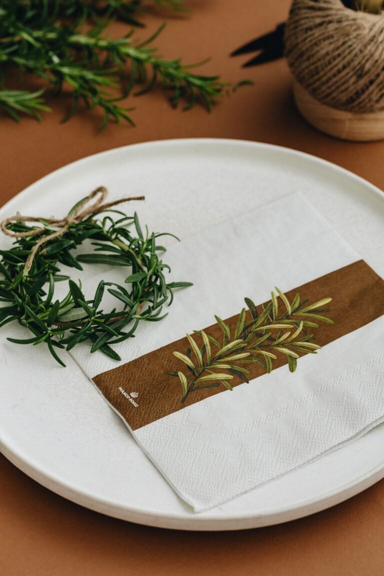 Manor Road Rustic Rosemary Luncheon Napkins