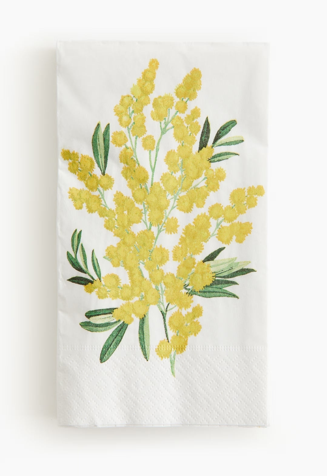 H&M Yellow Flower Buffet Napkins