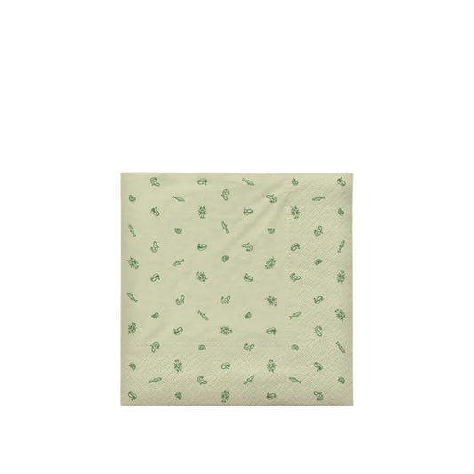 Broste Copenhagen Sea Jelly Green Luncheon Napkins