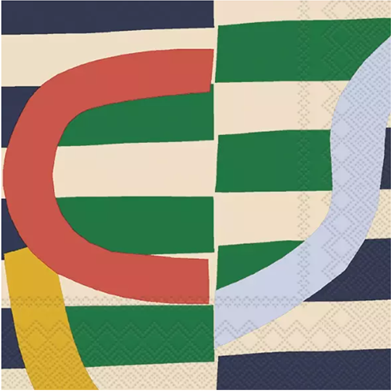 Marimekko Siirto Green Luncheon Napkins