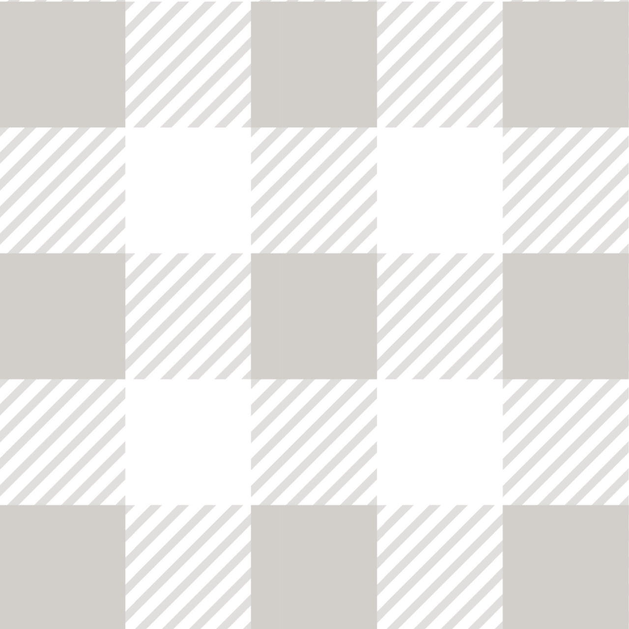 Byron & Yorke Silver Gingham Cocktail Napkins