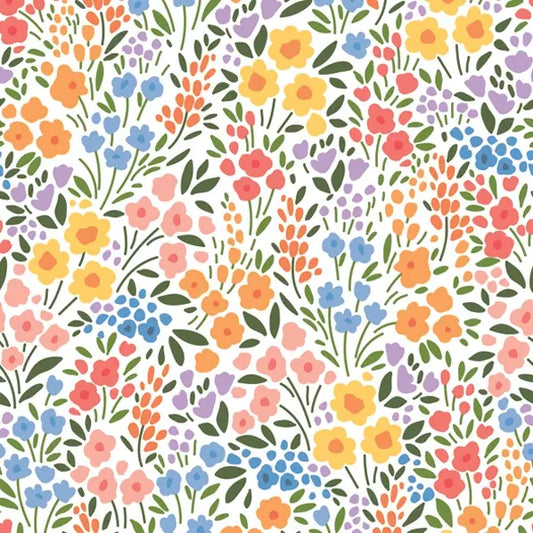 Spring Flowers Meadow Luncheon Napkins