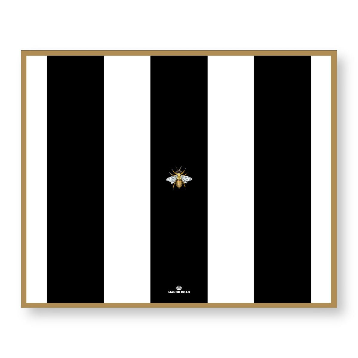 Manor Road Striped Bee Paper Placemat Pad