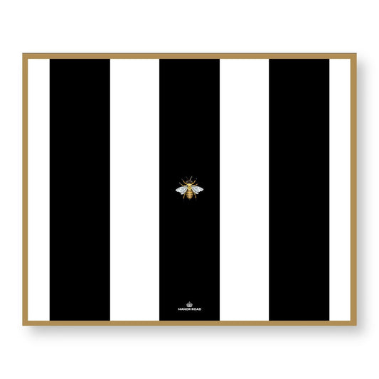 Manor Road Striped Bee Paper Placemat Pad