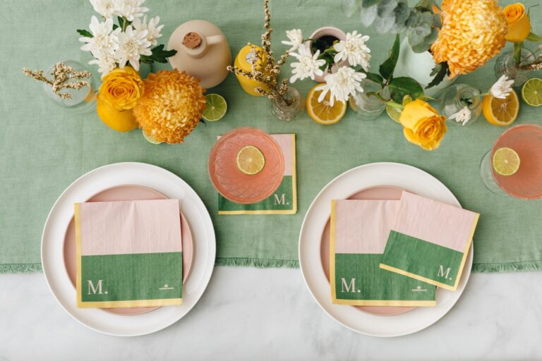 Manor Road Summer Sunset Luncheon Napkins