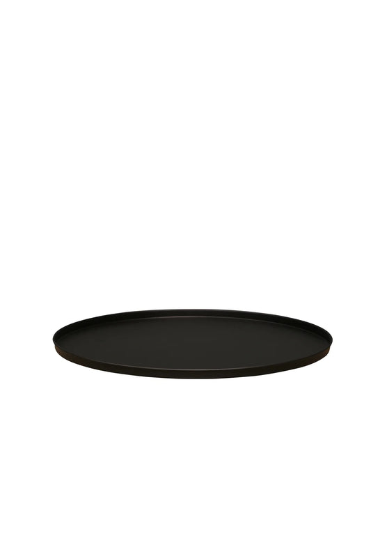 STUDIO Round Ottoman Tray Black