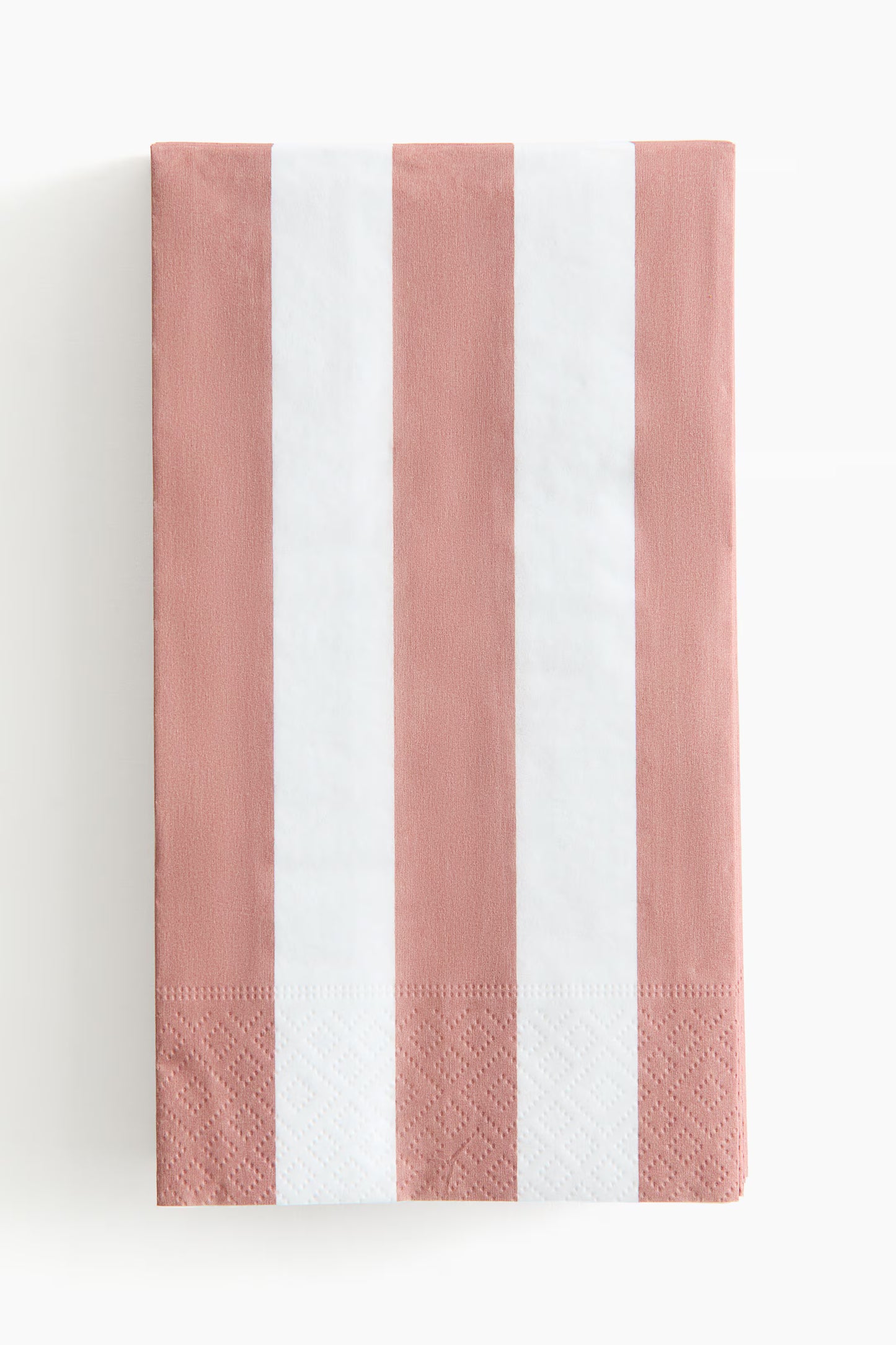 H&M Tan Stripe Buffet Napkins