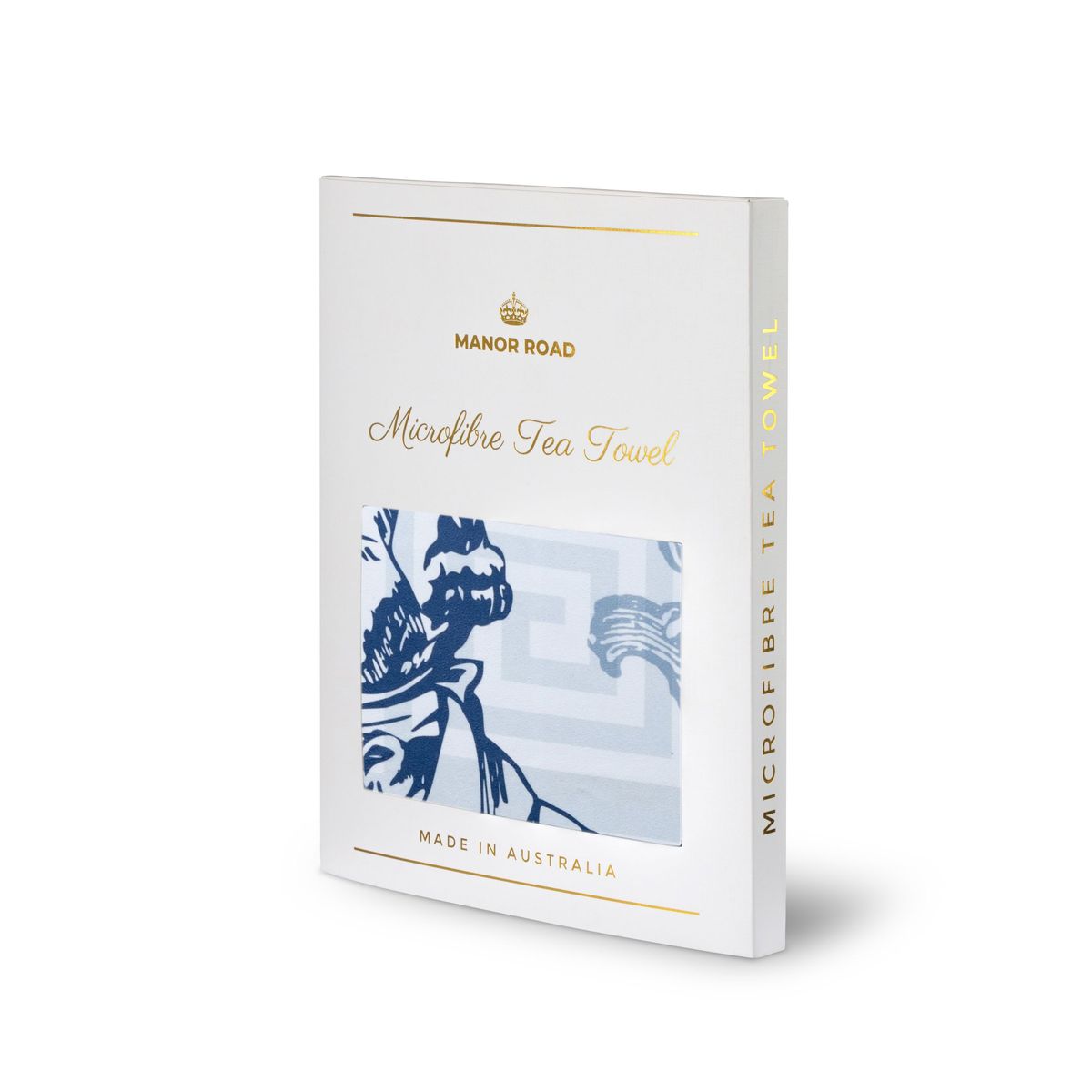 Manor Road Blue Greek Microfiber Tea Towel