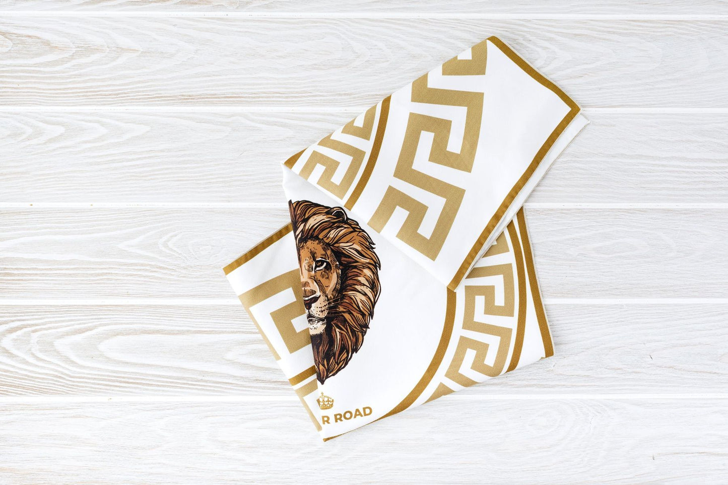 Manor Road Ivory Lion Microfiber Tea Towel