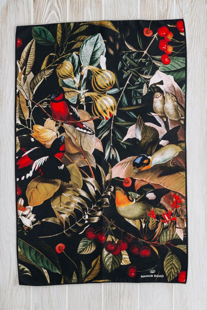 Manor Road Spring Microfiber Tea Towel