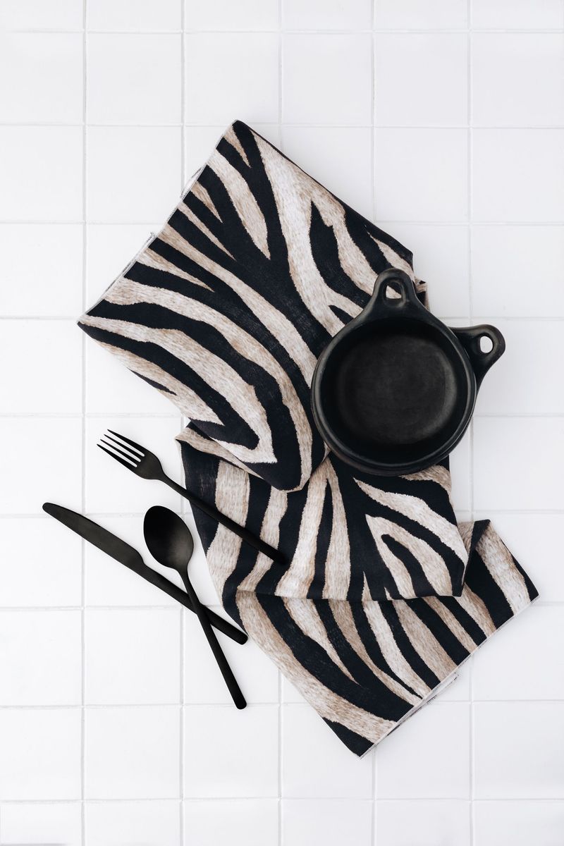 Manor Road Zebra Microfiber Tea Towel