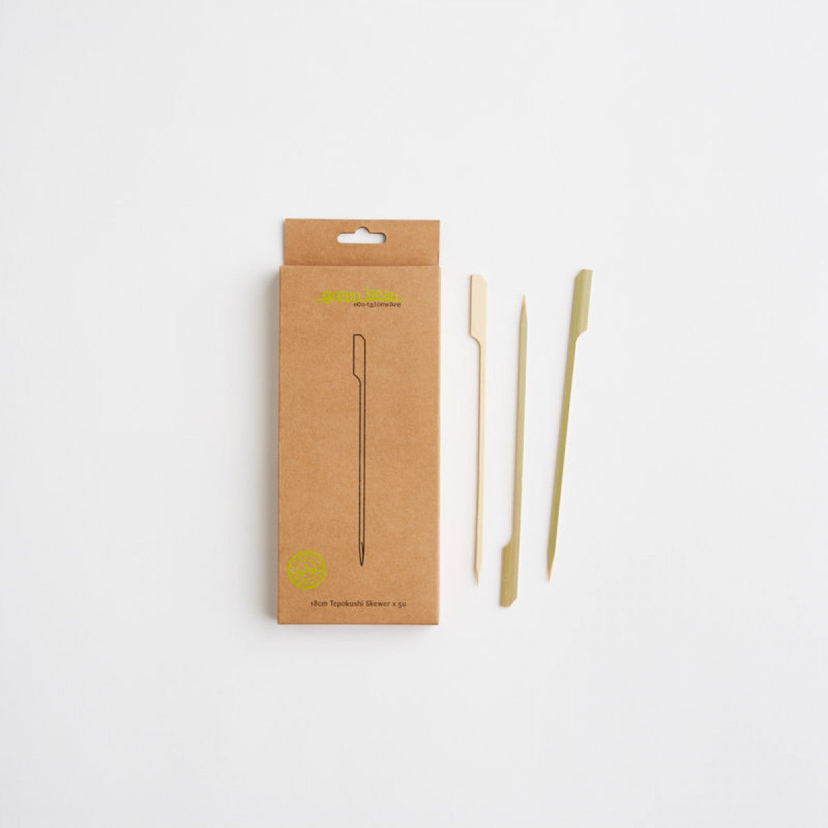 Green Bean Skewer Tepokushi Paddle 18cm