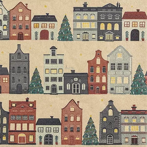 The Christmas Town Luncheon Napkins