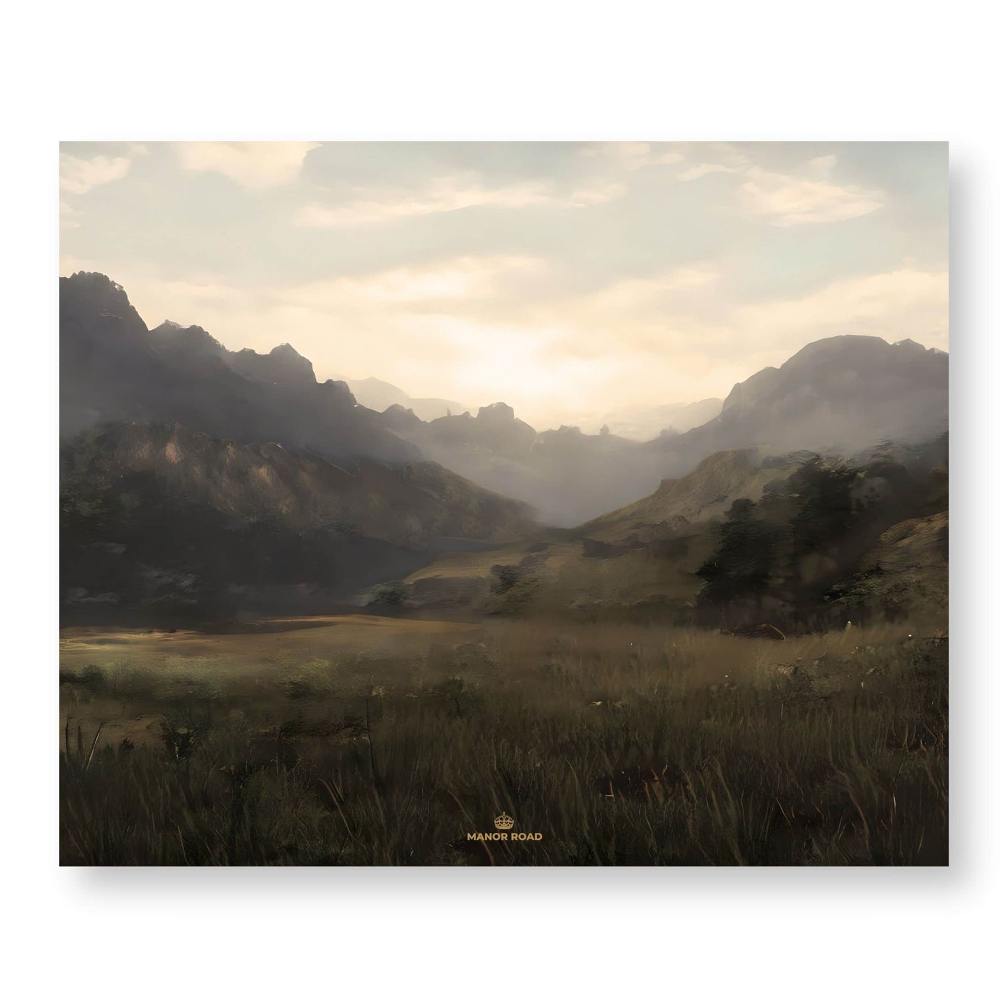 Manor Road The Landscape Paper Placemat Pad