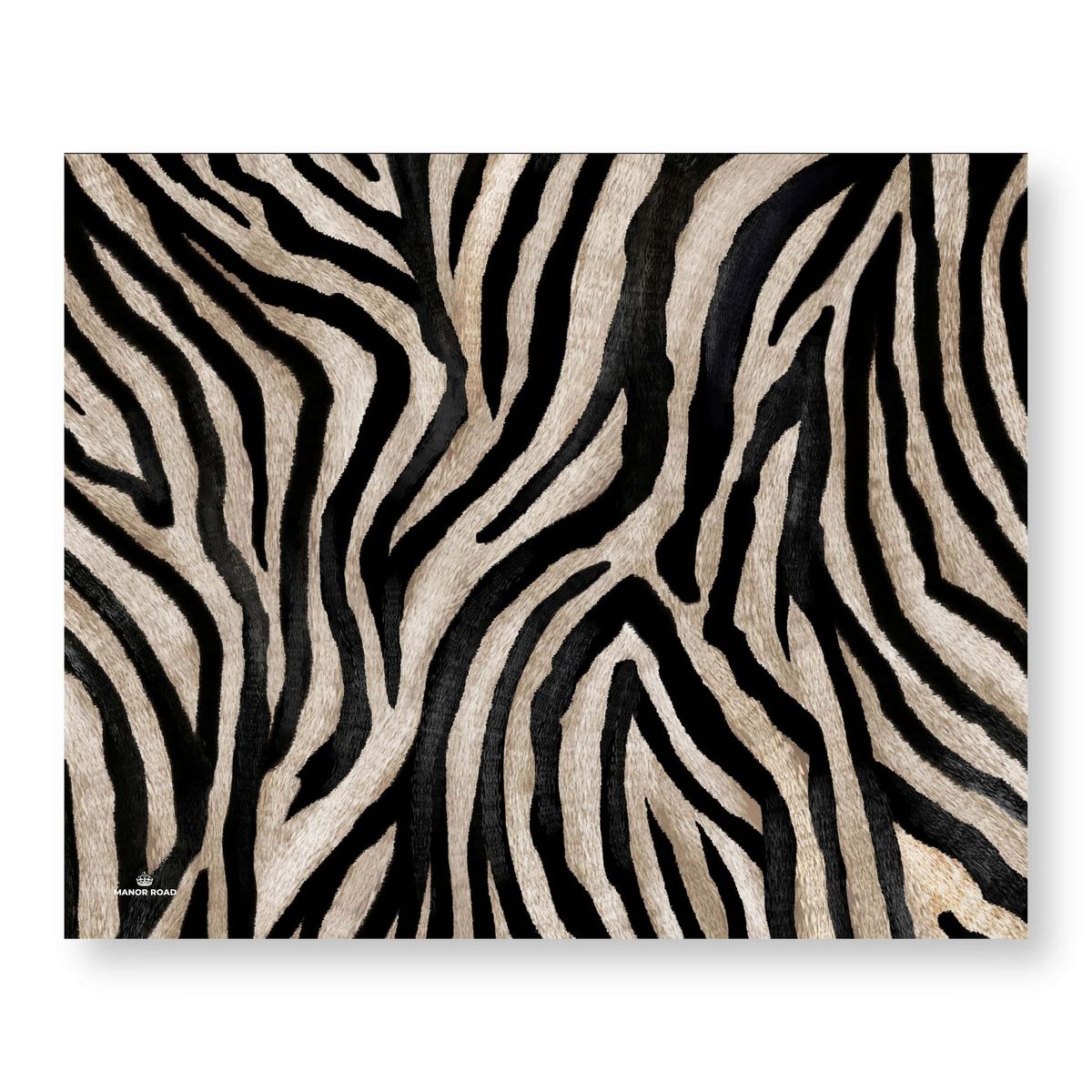 Manor Road Zebra Paper Placemat Pad