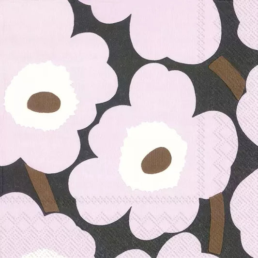 Marimekko Unikko Rose Cocktail Napkins