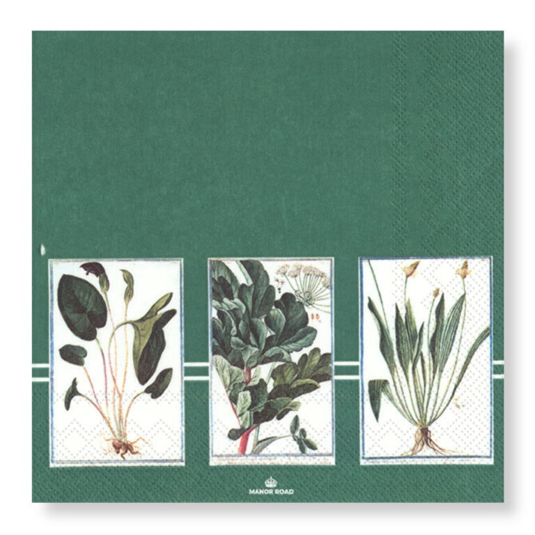 Manor Road Verde Luncheon Napkins