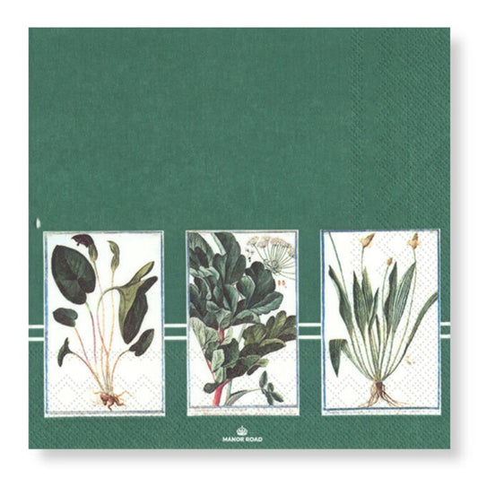 Manor Road Verde Luncheon Napkins