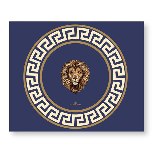 Manor Road Vittalio Navy Paper Placemat Pad