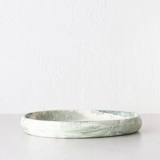 assemble Wesley Resin Pebble Tray Sage