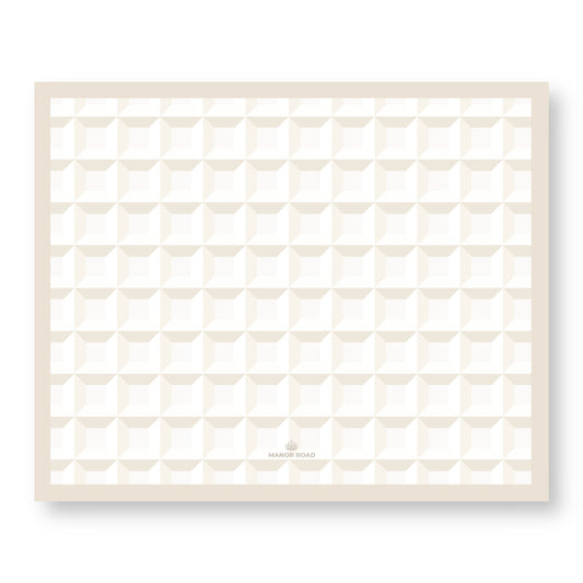 Manor Road Waffle Paper Placemat Pad