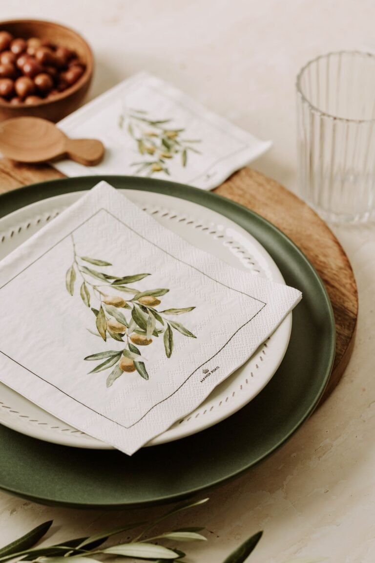 Manor Road Wild Olives Cocktail Napkins
