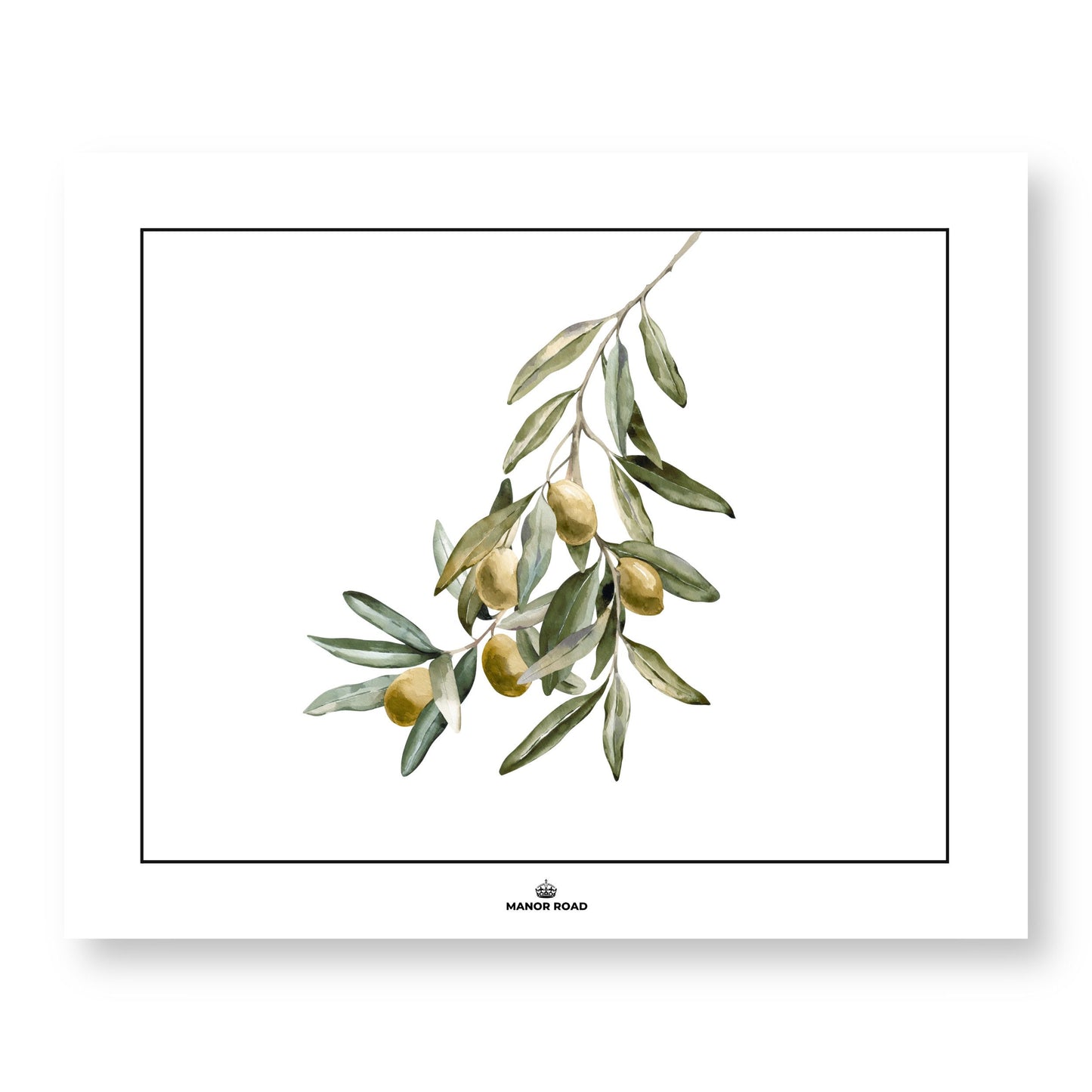 Manor Road Wild Olives Paper Placemat Pad