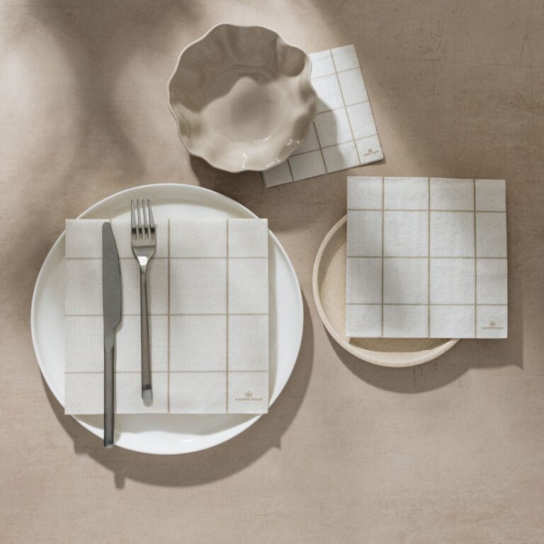 Manor Road Woodland Weave Luncheon Napkins